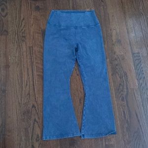 blue aerie flare leggings